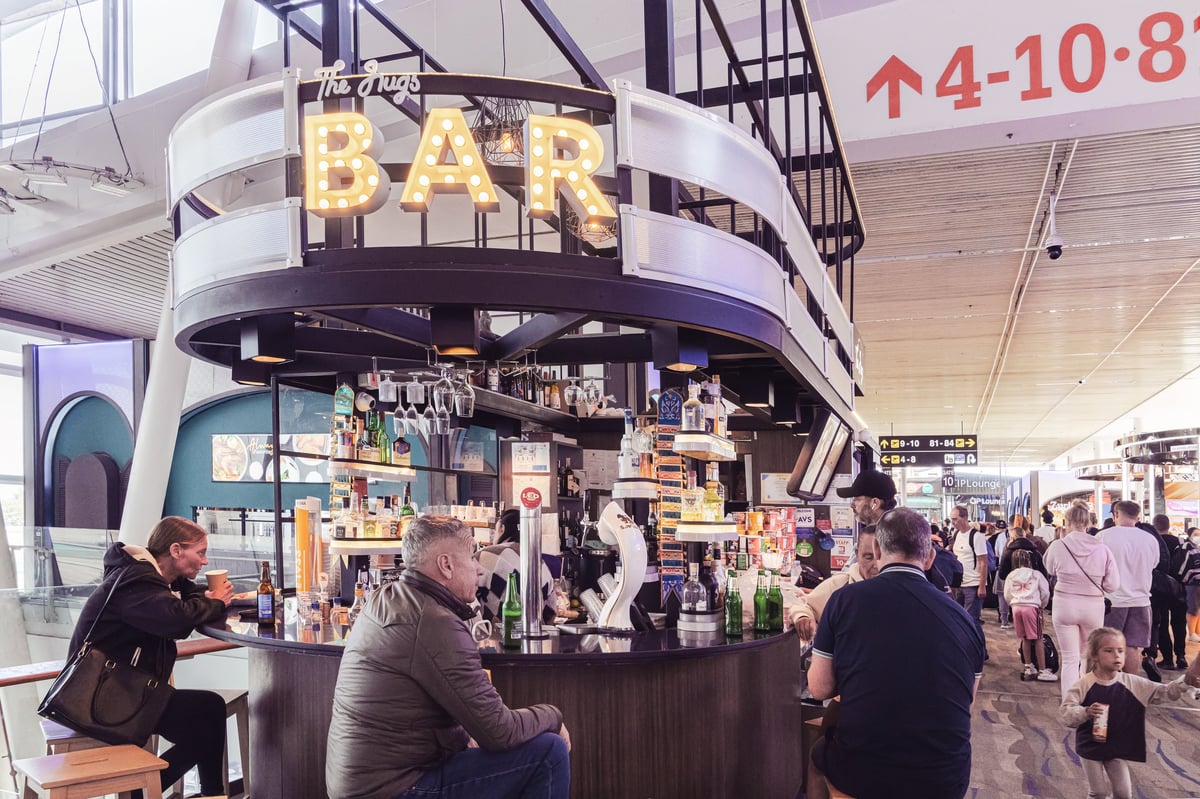 Bar seating area at Taboo